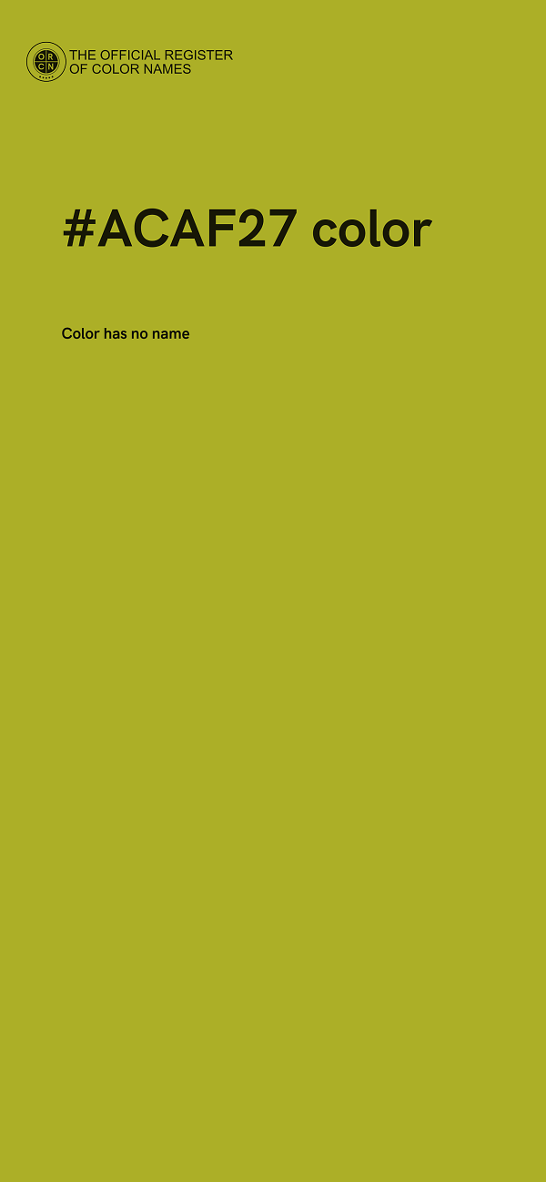 #ACAF27 color image