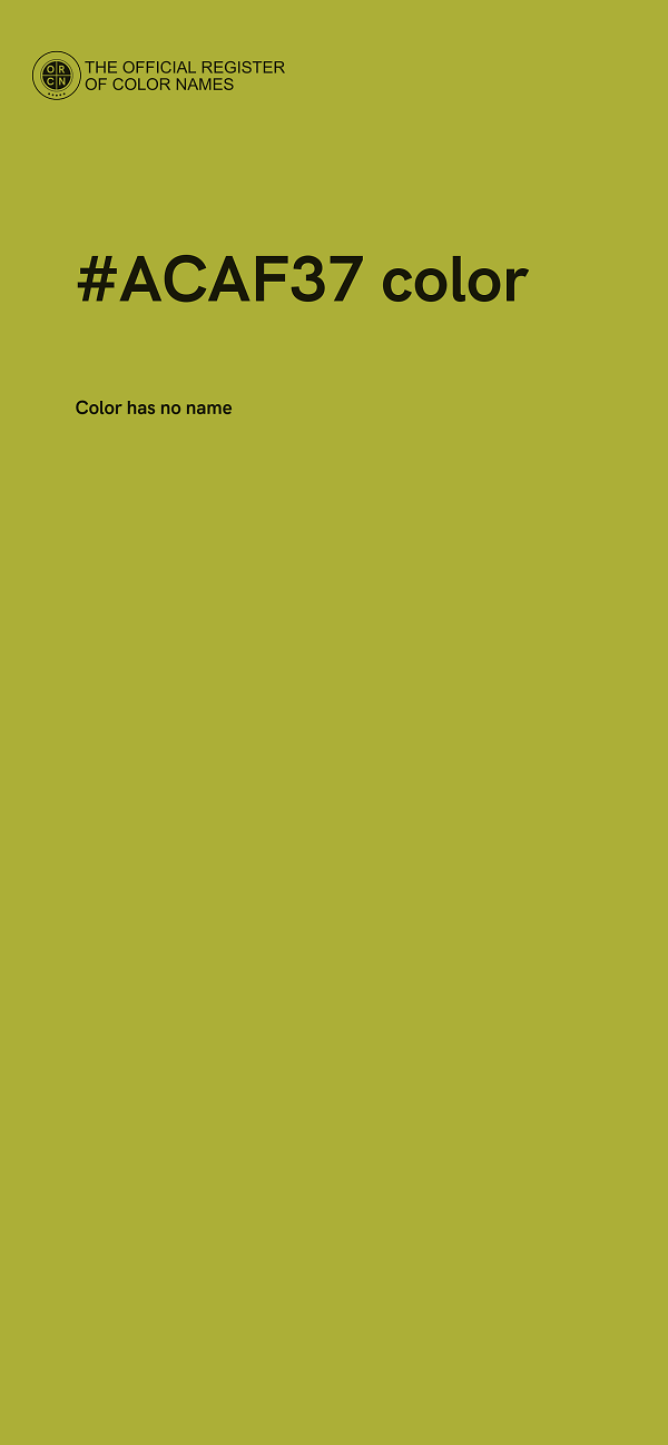 #ACAF37 color image