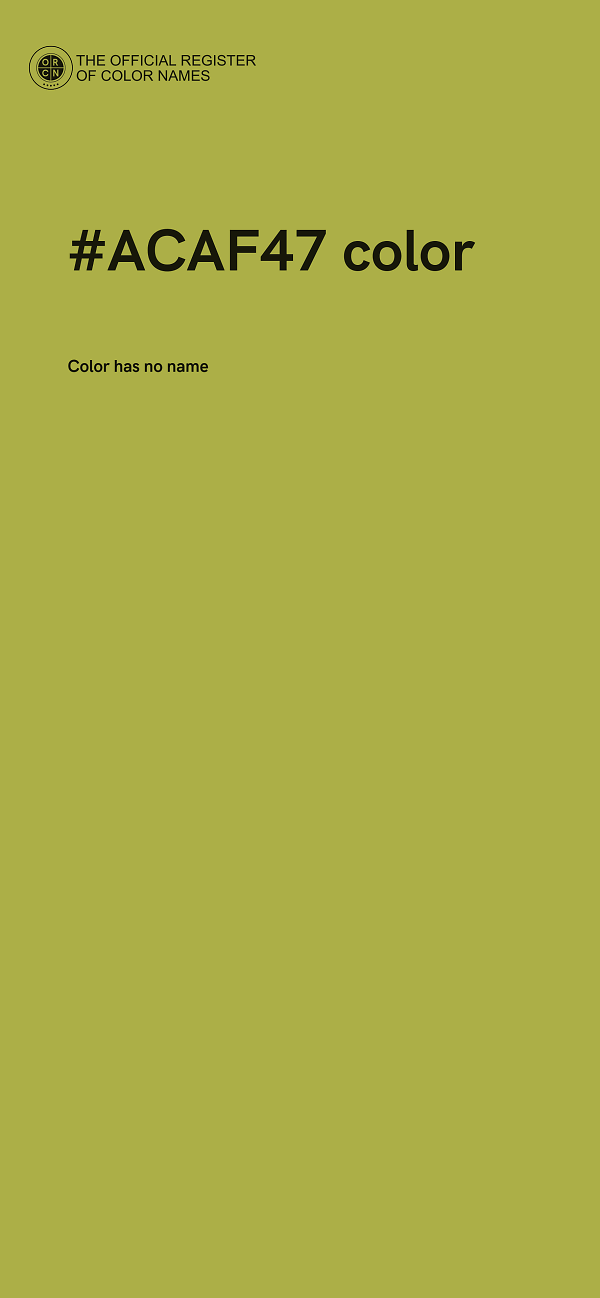 #ACAF47 color image