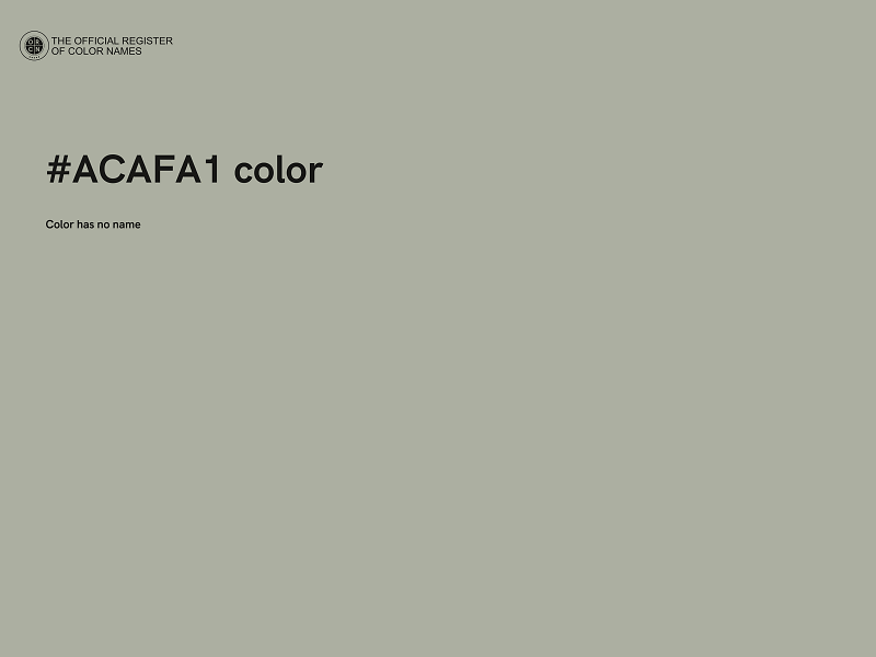 #ACAFA1 color image