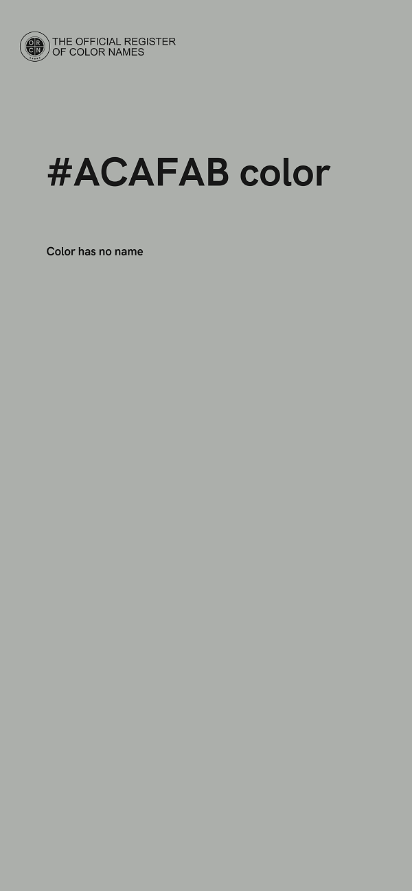 #ACAFAB color image