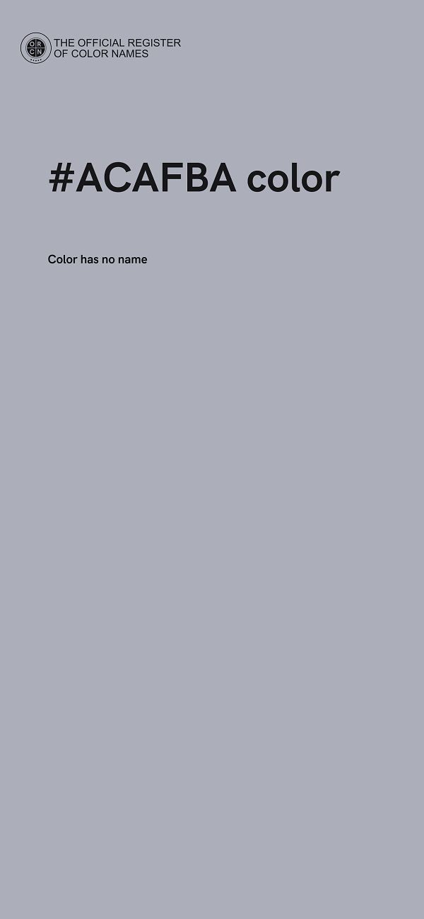 #ACAFBA color image