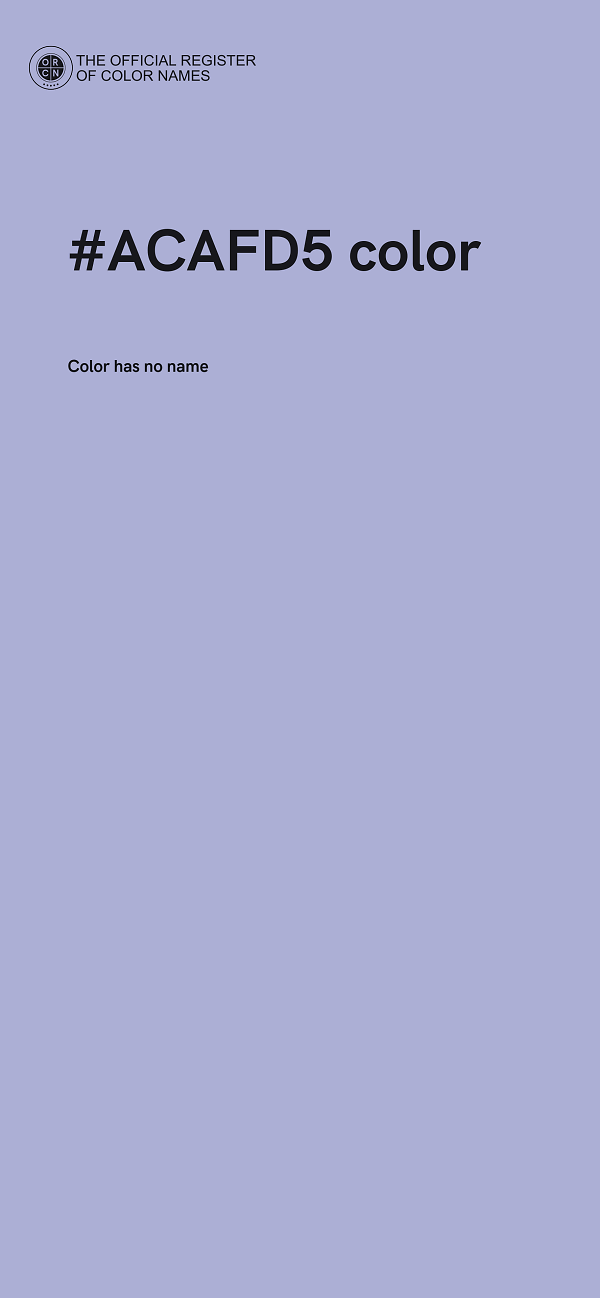 #ACAFD5 color image