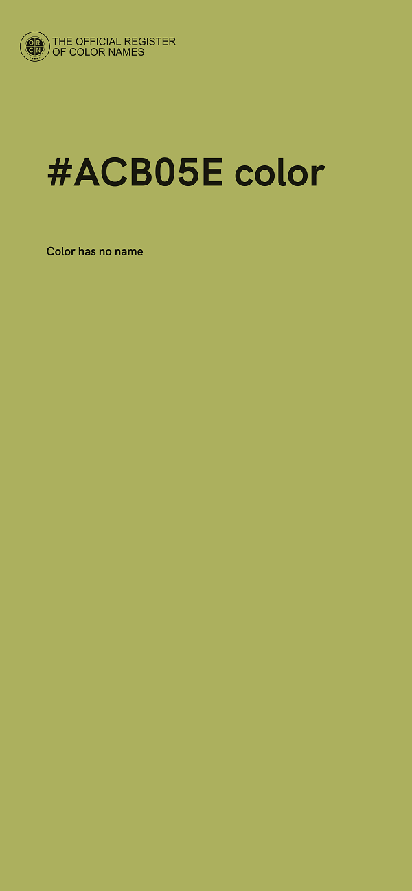 #ACB05E color image
