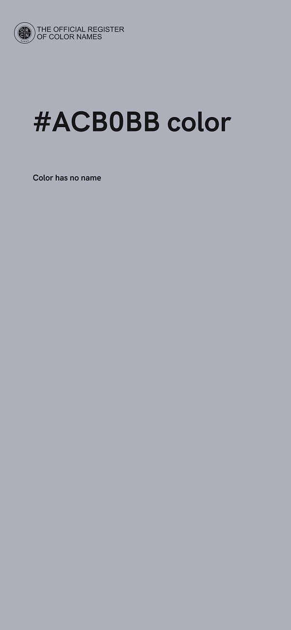 #ACB0BB color image