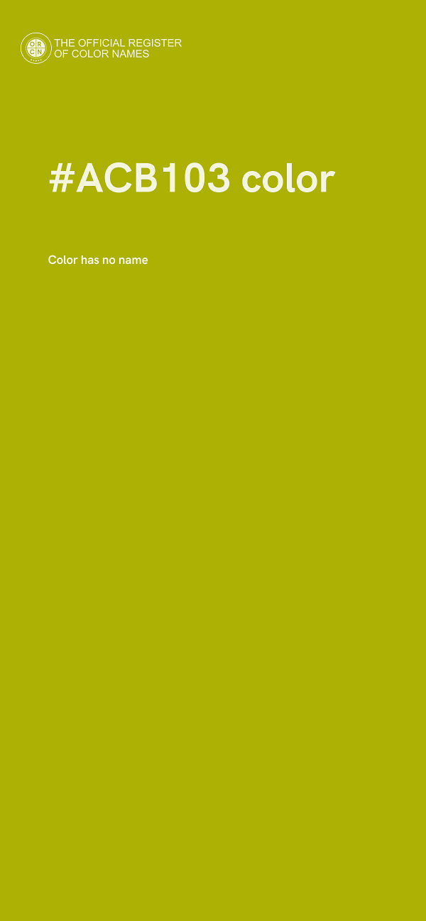 #ACB103 color image
