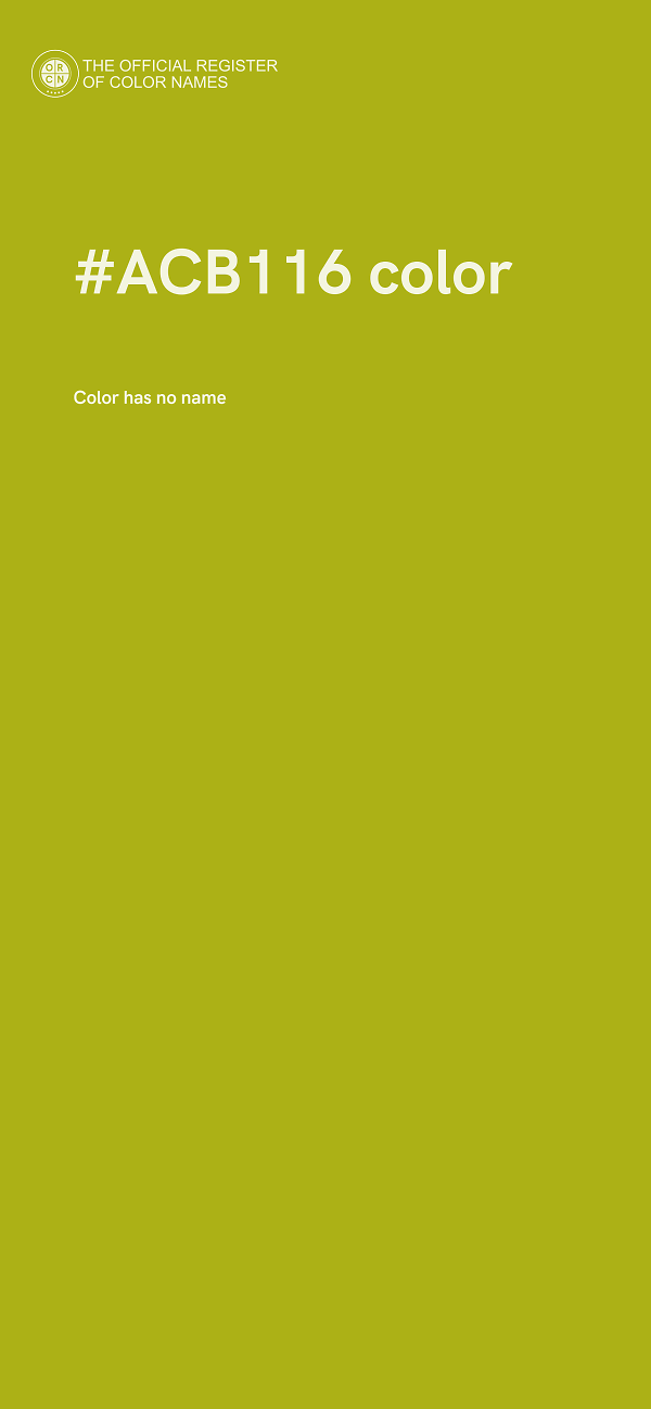 #ACB116 color image