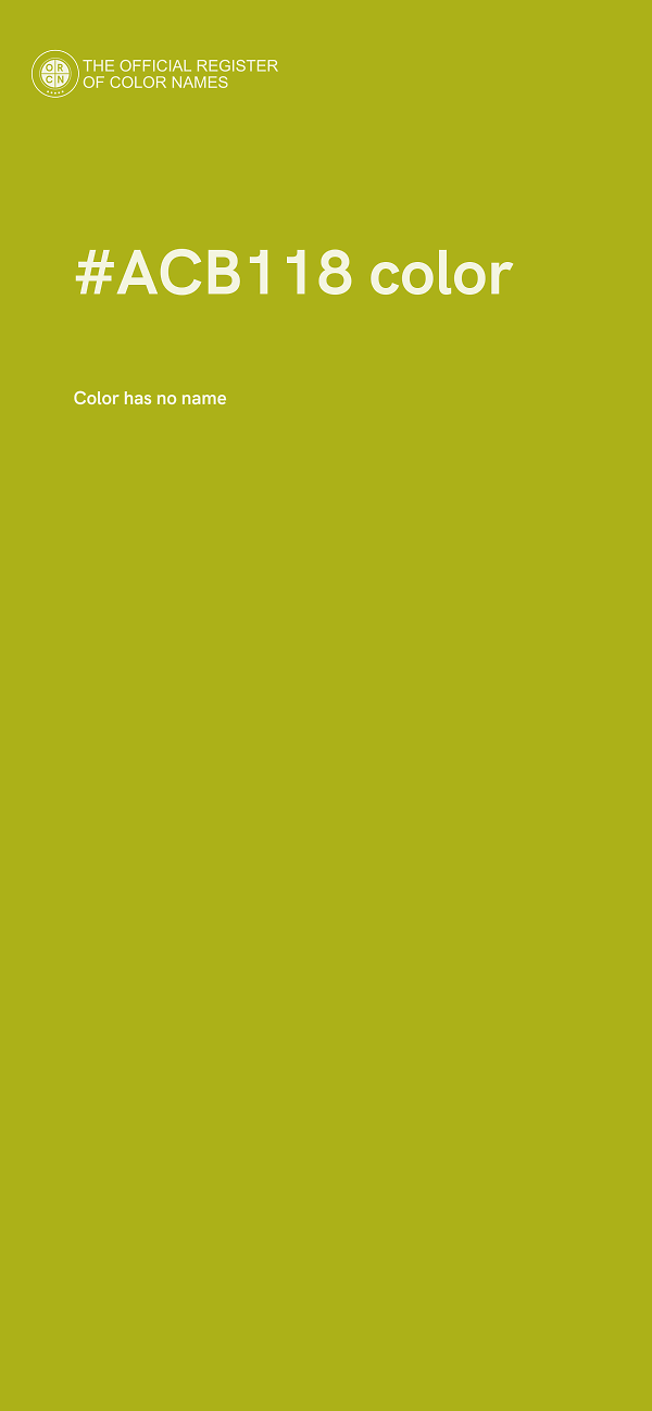 #ACB118 color image