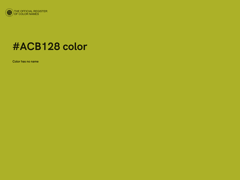 #ACB128 color image