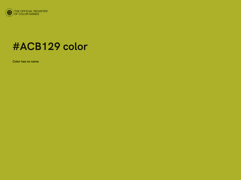 #ACB129 color image