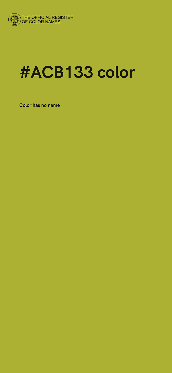 #ACB133 color image