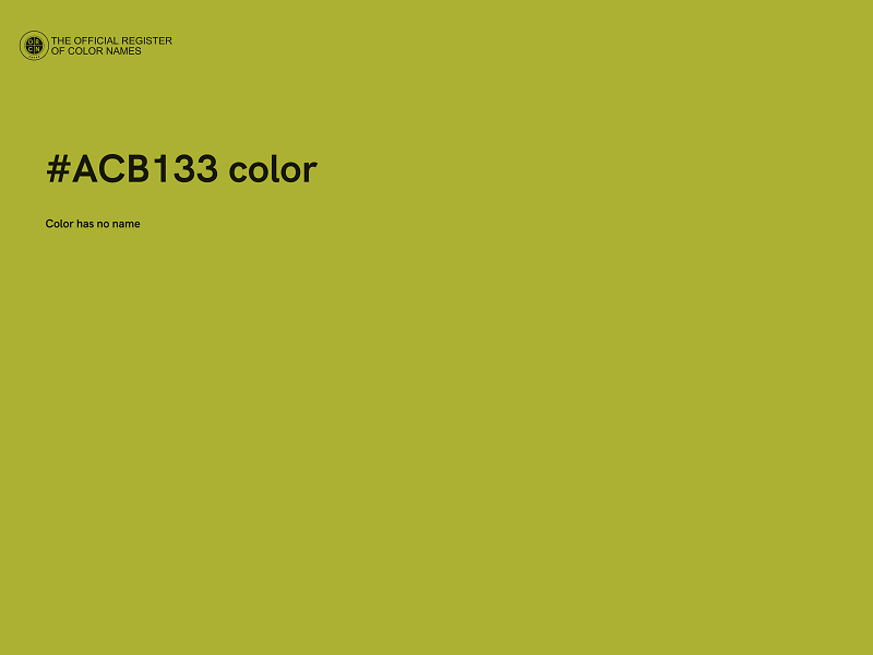 #ACB133 color image