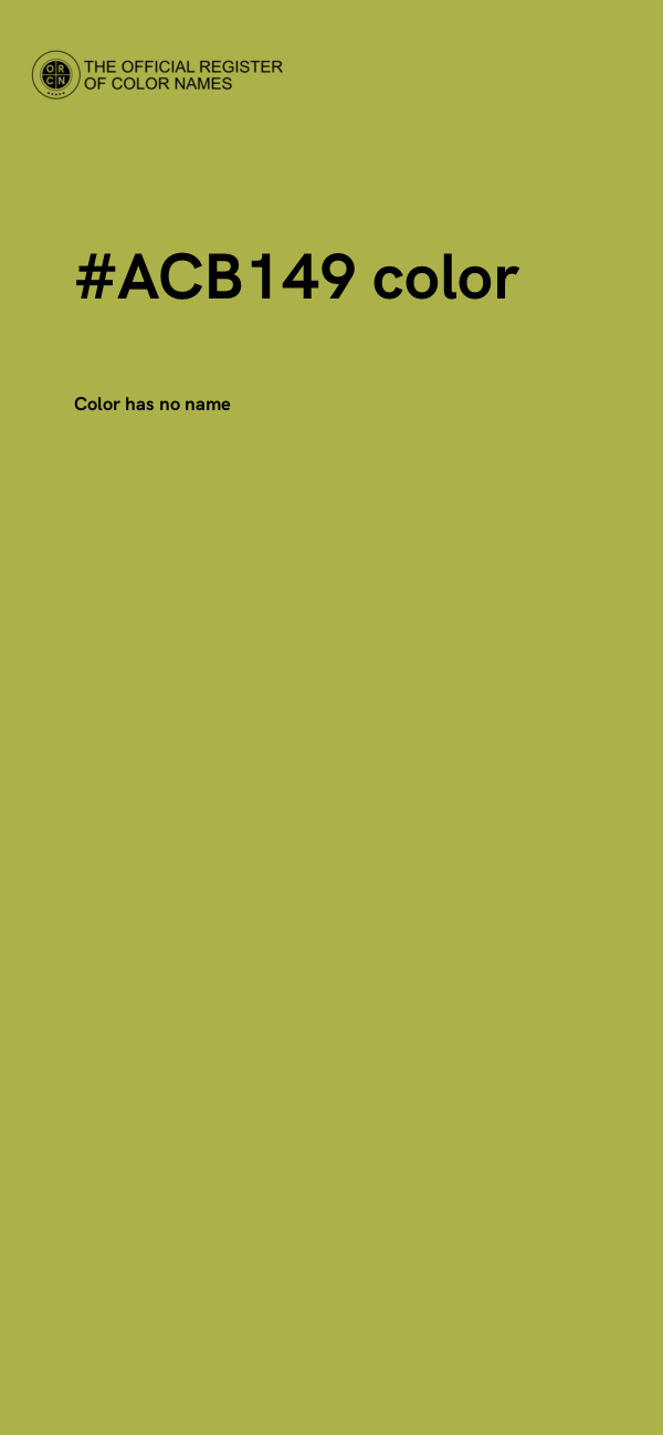 #ACB149 color image