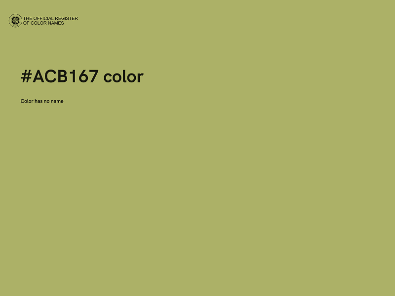 #ACB167 color image