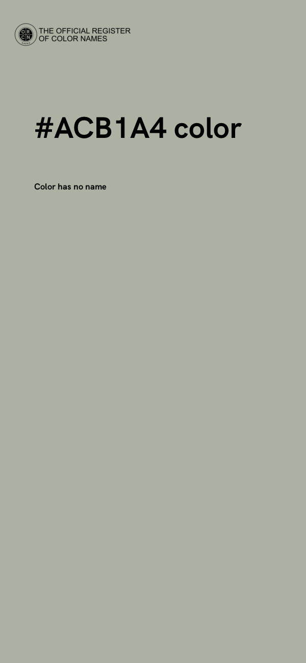 #ACB1A4 color image