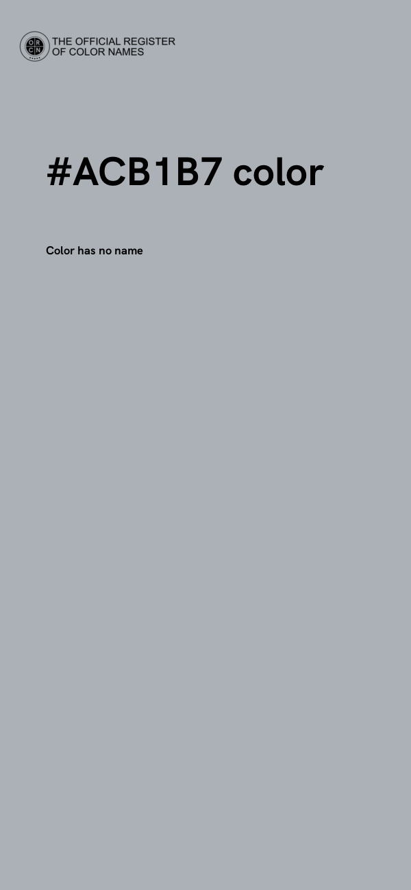 #ACB1B7 color image