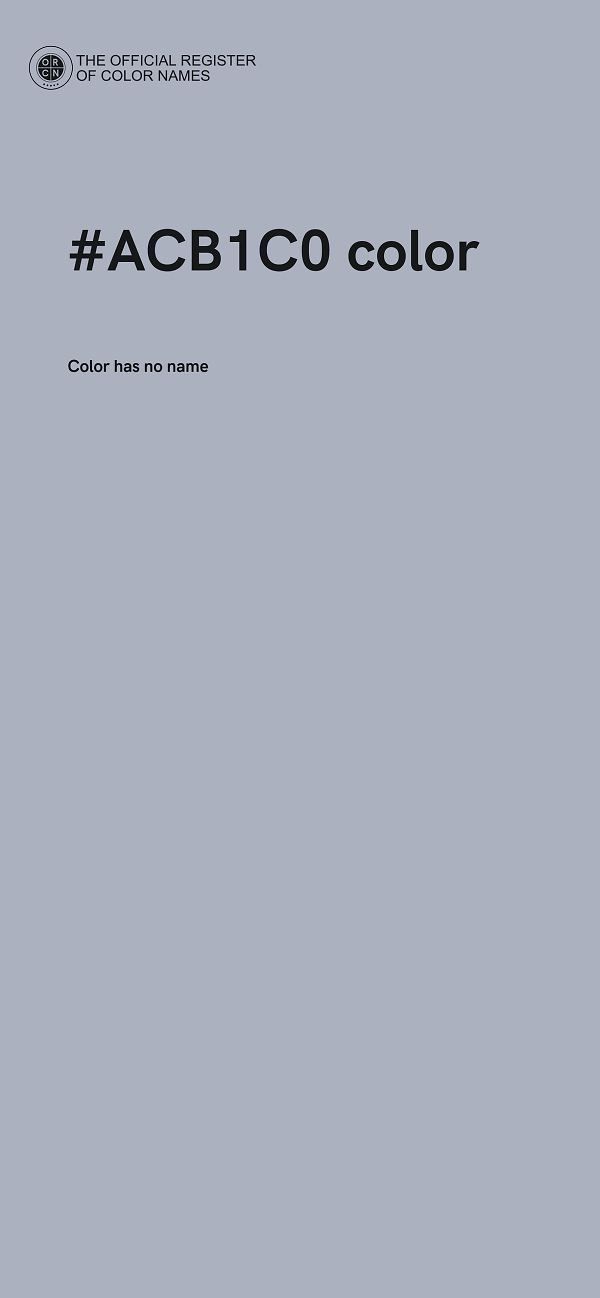 #ACB1C0 color image