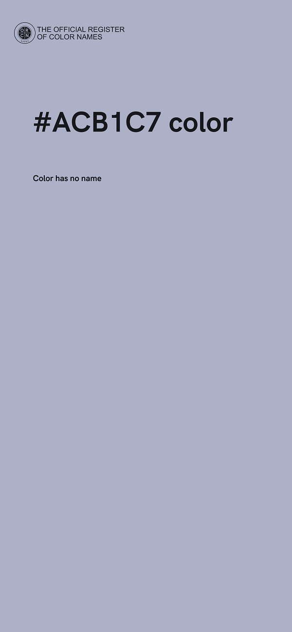 #ACB1C7 color image