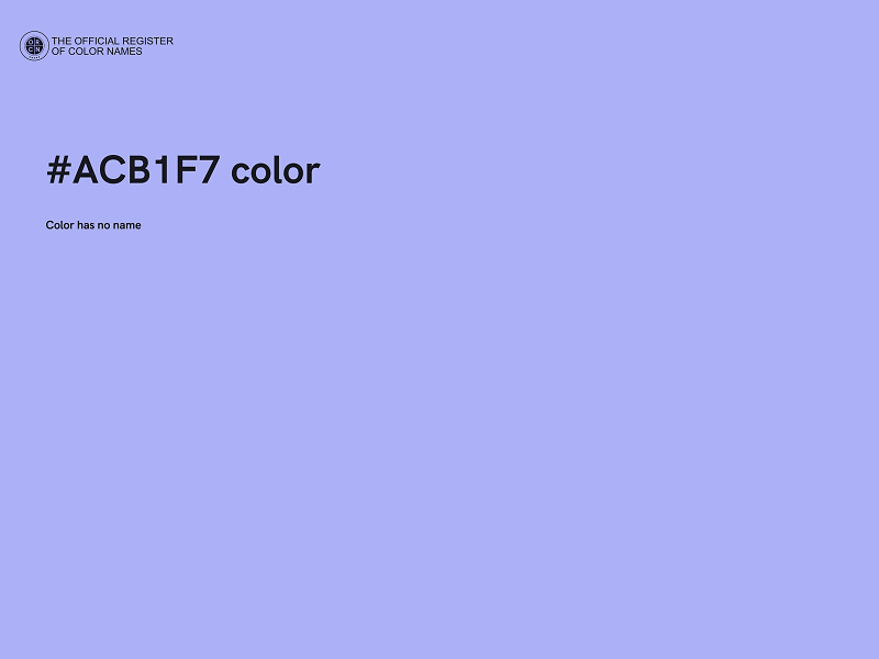 #ACB1F7 color image