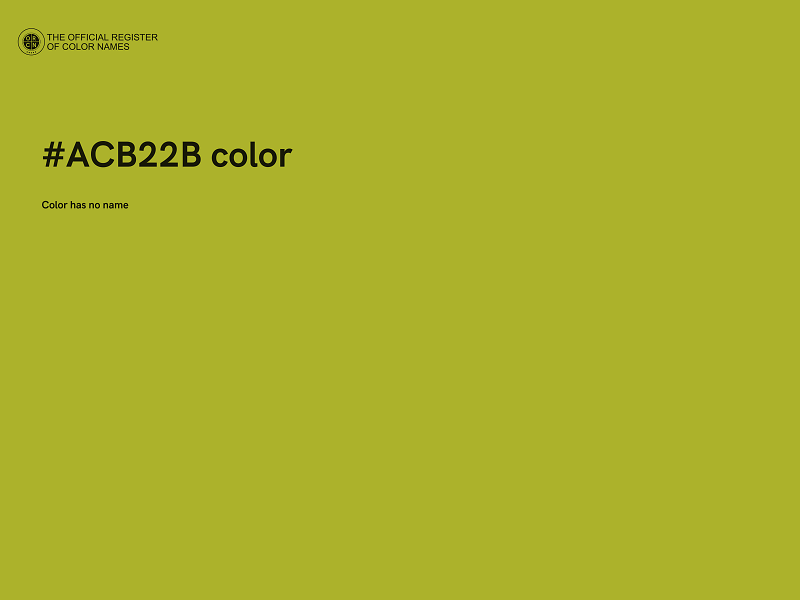 #ACB22B color image