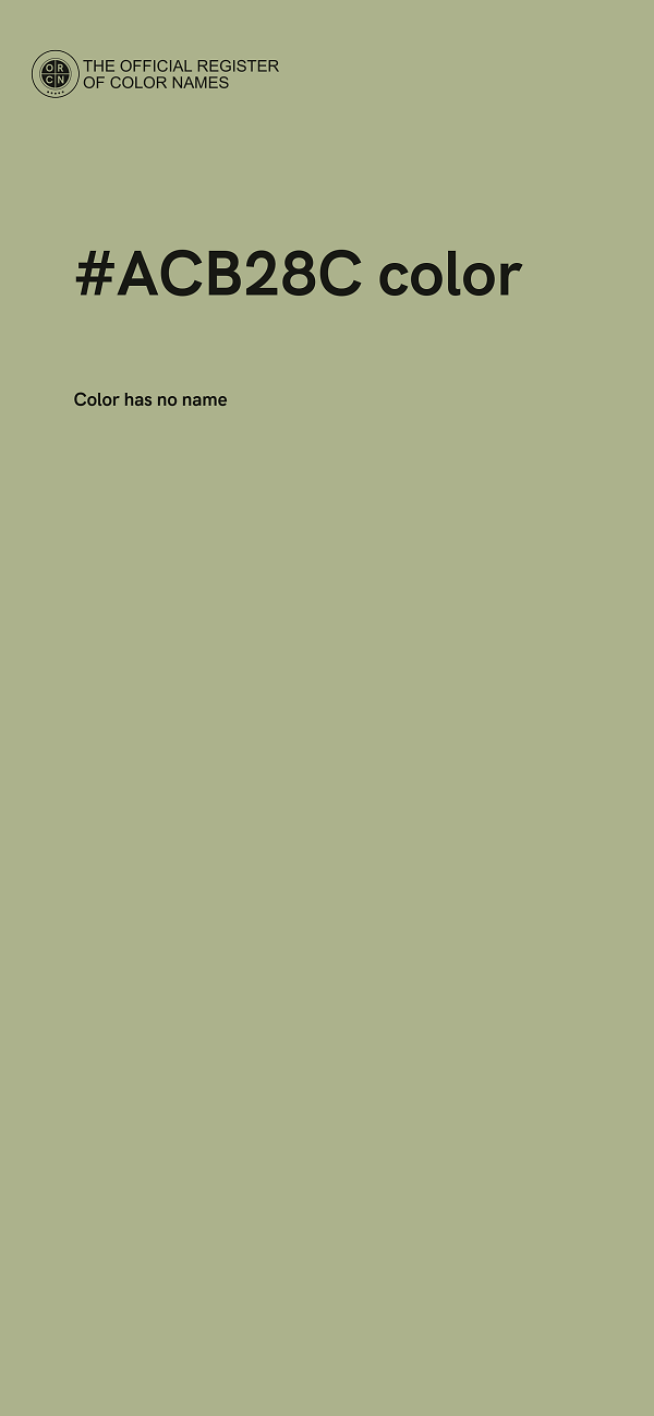 #ACB28C color image