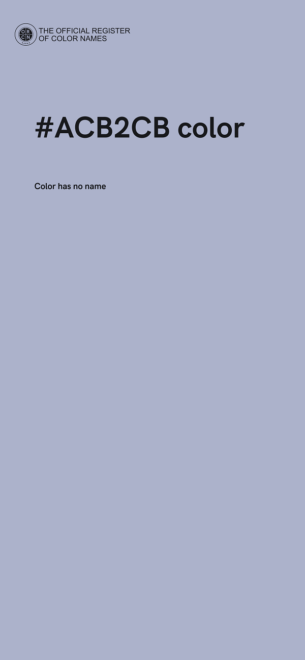 #ACB2CB color image