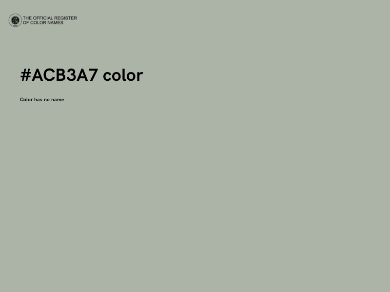 #ACB3A7 color image