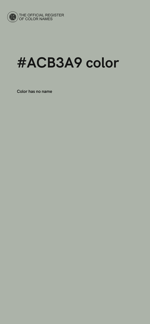 #ACB3A9 color image
