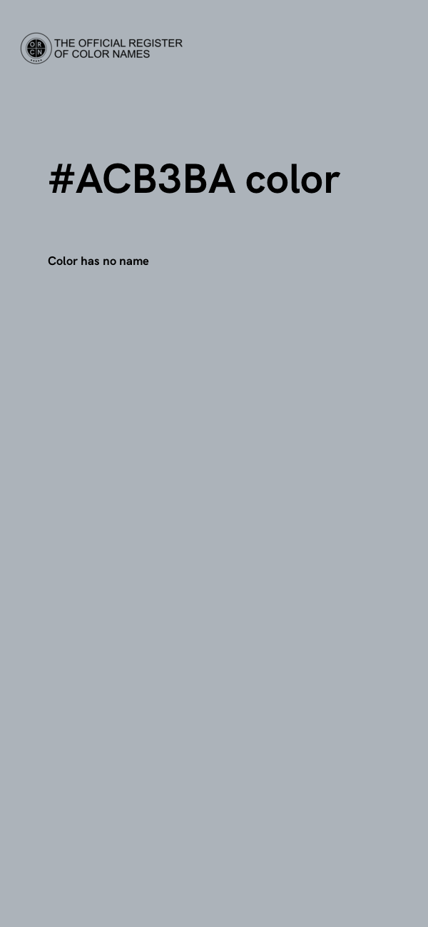 #ACB3BA color image