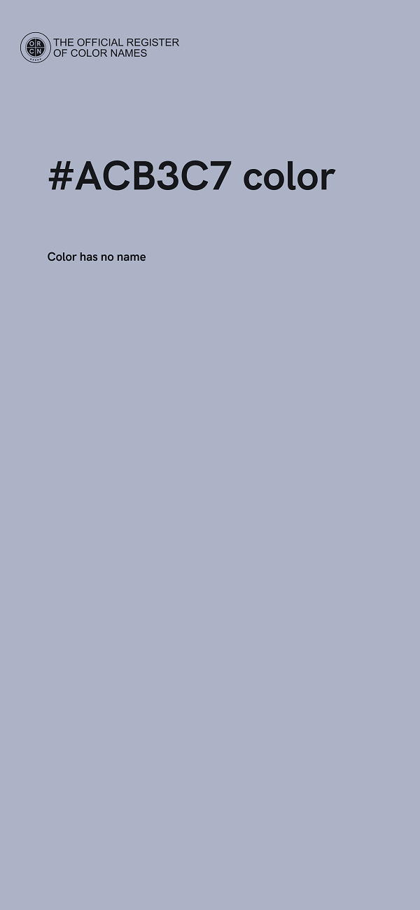 #ACB3C7 color image