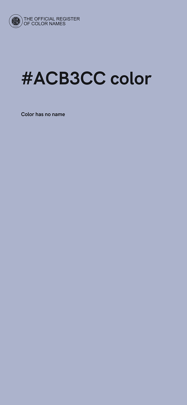 #ACB3CC color image