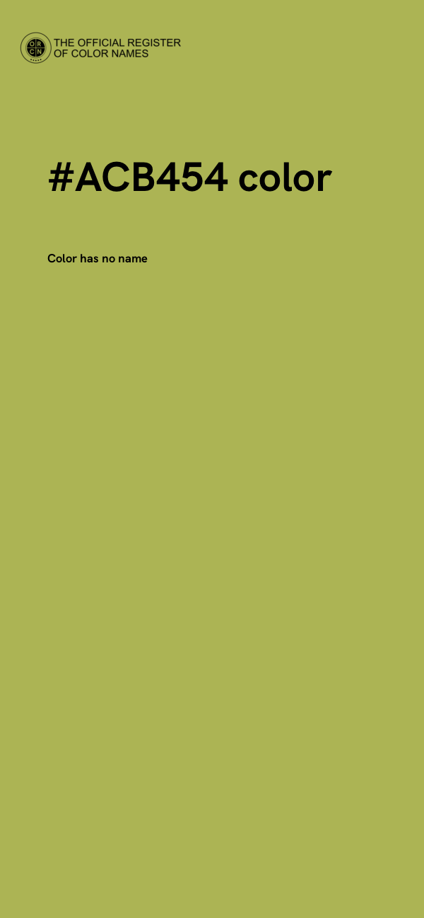 #ACB454 color image