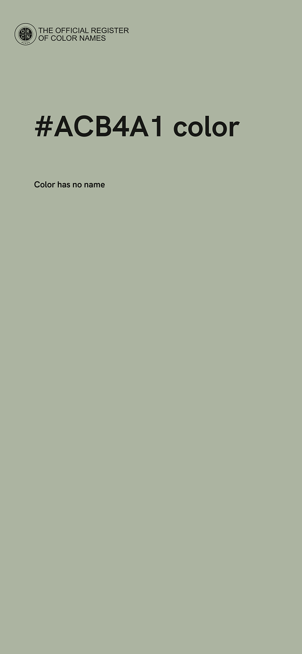 #ACB4A1 color image