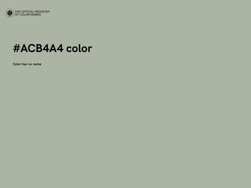 #ACB4A4 color image