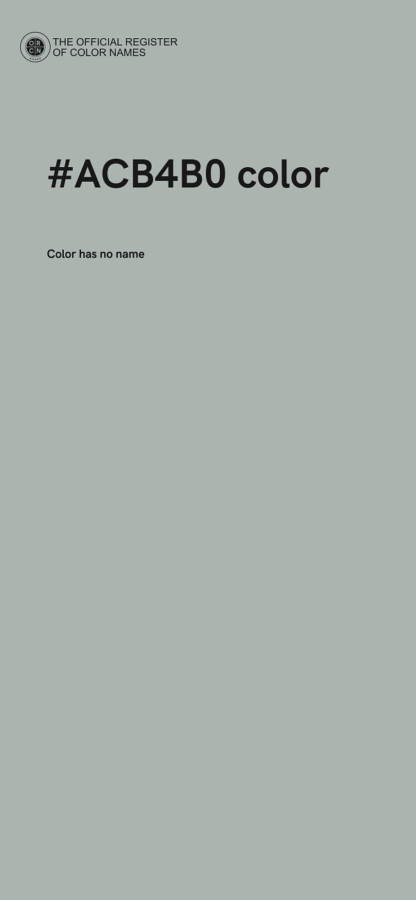 #ACB4B0 color image