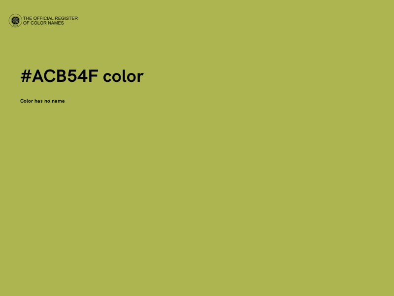 #ACB54F color image