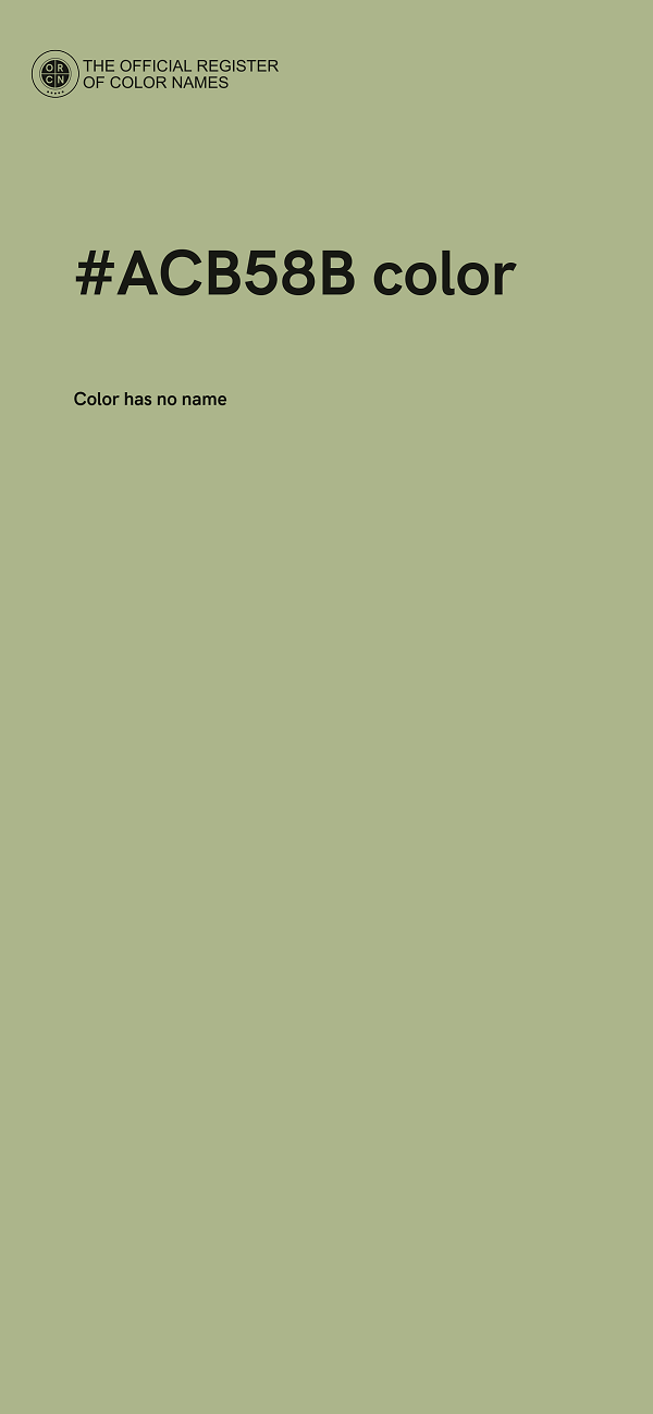 #ACB58B color image