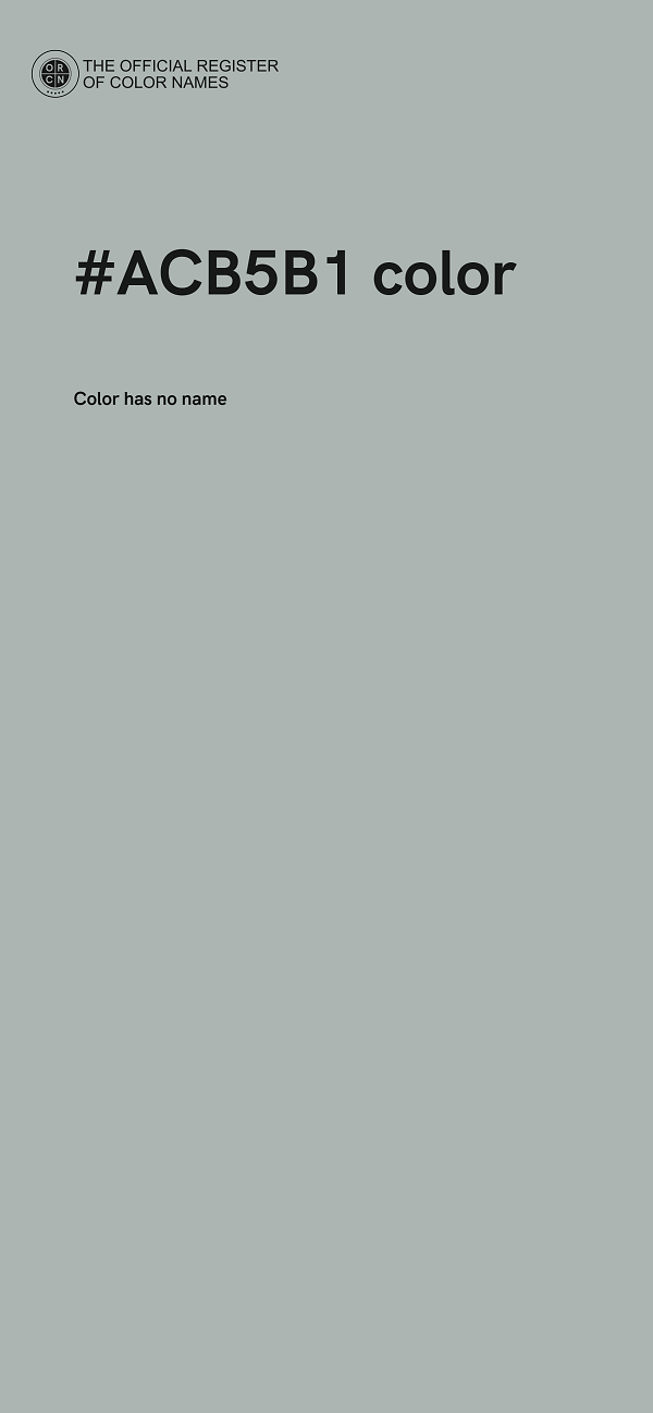 #ACB5B1 color image