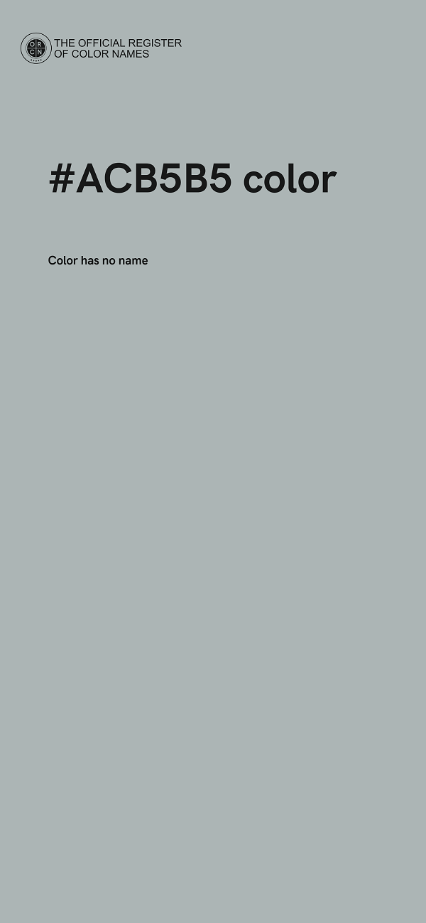 #ACB5B5 color image