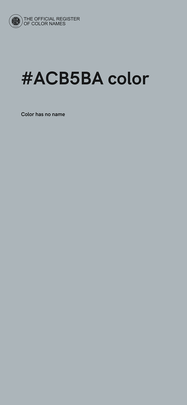 #ACB5BA color image