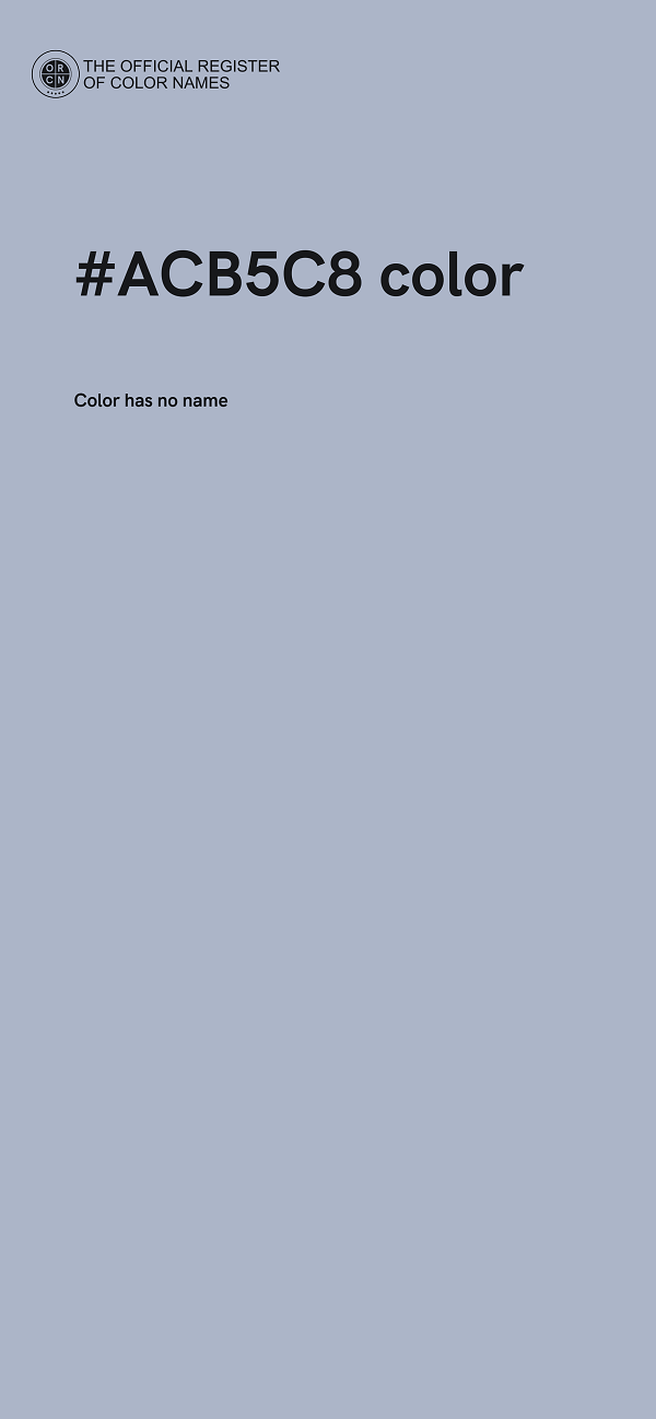 #ACB5C8 color image