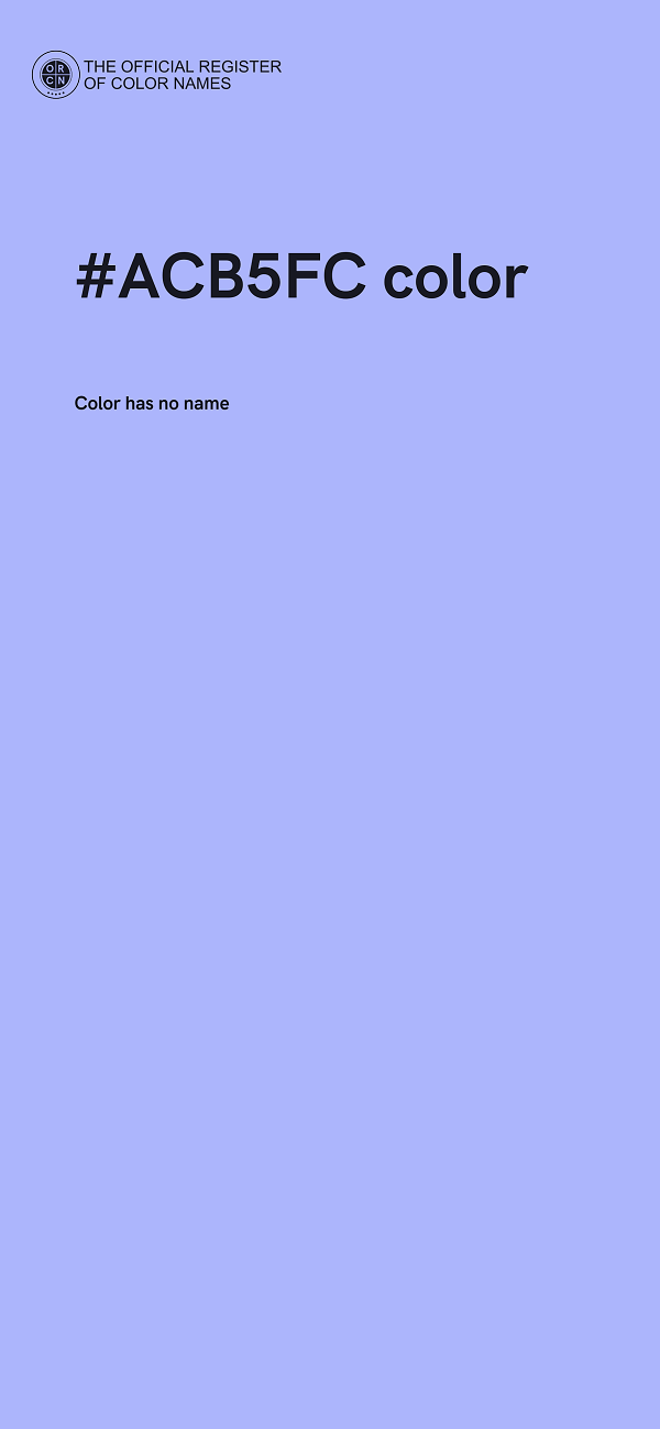 #ACB5FC color image
