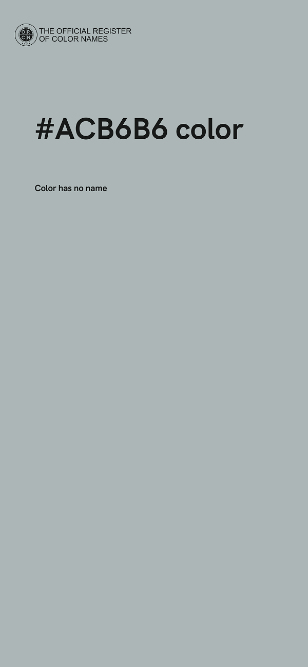 #ACB6B6 color image