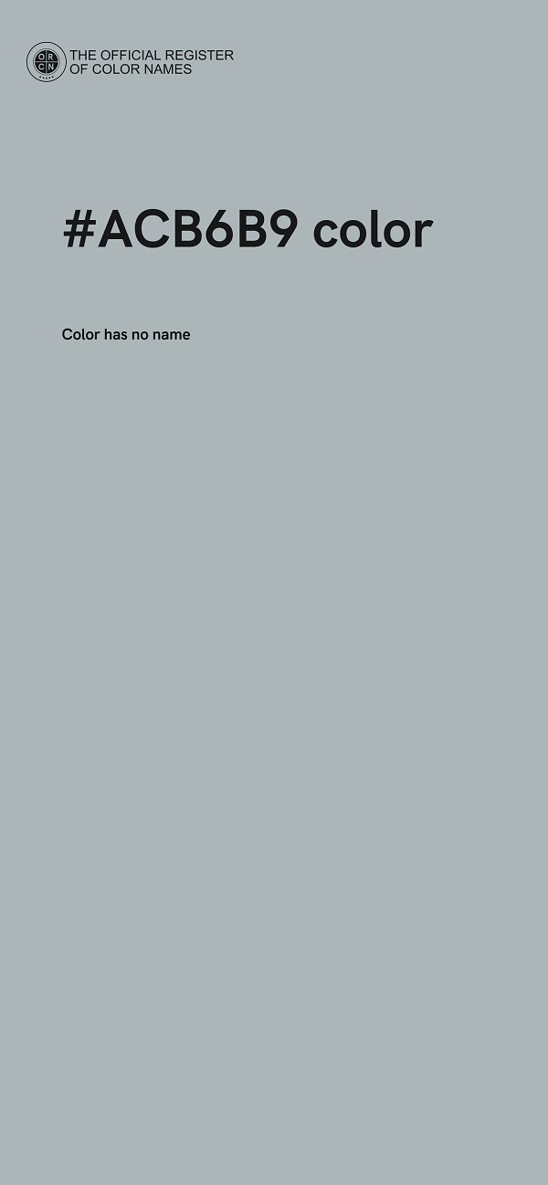 #ACB6B9 color image