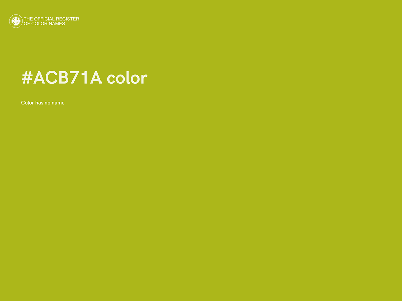 #ACB71A color image