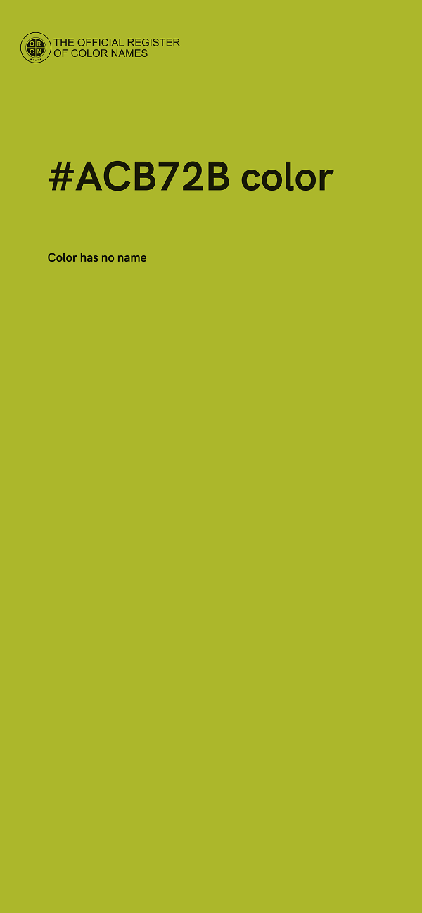 #ACB72B color image