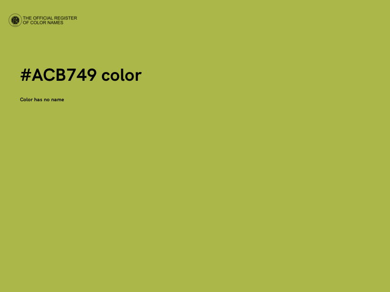 #ACB749 color image