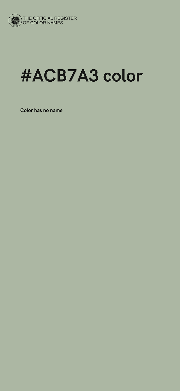 #ACB7A3 color image
