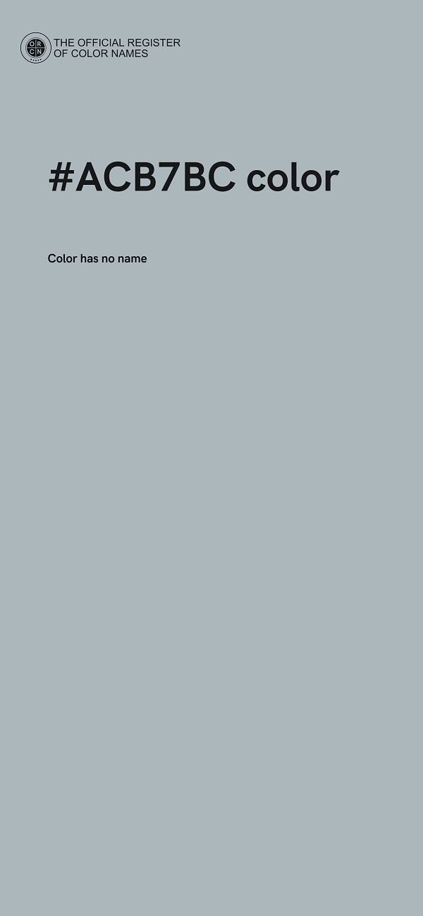 #ACB7BC color image