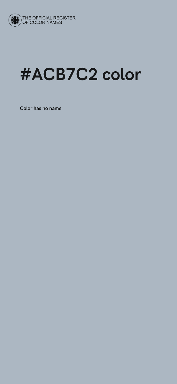 #ACB7C2 color image